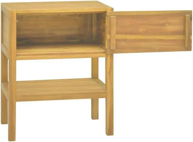 Alt view image 14 of 18 - vidaXL Bathroom Cabinet 23.6"x15.7"x29.5" Solid Wood Teak