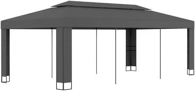 Alt view image 7 of 7 - vidaXL Gazebo Pop up Canopy Party Tent Patio Pavilion with Roof Anthracite