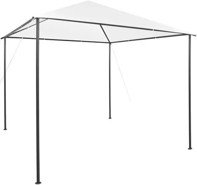 Alt view image 11 of 15 - vidaXL Gazebo 118.1"x118.1"x106.3" White 180 g/m?