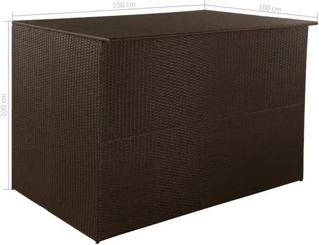 Alt view image 6 of 13 - vidaXL Outdoor Storage Box Deck Box with Lid Patio Cabinet Storage Chest Brown