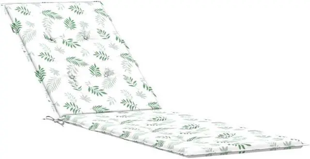 Alt view image 2 of 6 - vidaXL Outdoor Cushion Outdoor Pillow for Day Bed Leaf Pattern Oxford Fabric