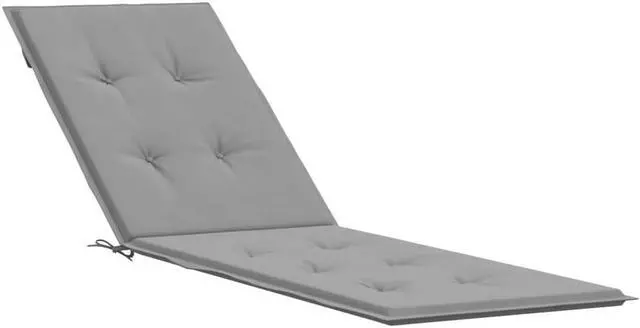 Alt view image 2 of 14 - vidaXL Chair Cushion Outdoor Water Repellent Deck Chair Seat Cushion Pad Gray