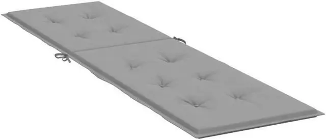 Alt view image 3 of 14 - vidaXL Chair Cushion Outdoor Water Repellent Deck Chair Seat Cushion Pad Gray