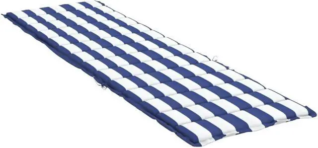 Alt view image 3 of 6 - vidaXL Outdoor Cushion Pillow for Day Bed Blue and White Stripe Oxford Fabric