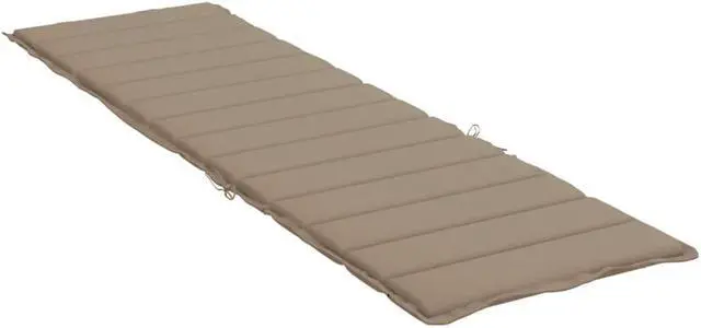 Alt view image 18 of 19 - vidaXL Patio Cushion Outdoor Sun Lounger Chair Cushion Taupe Oxford Fabric