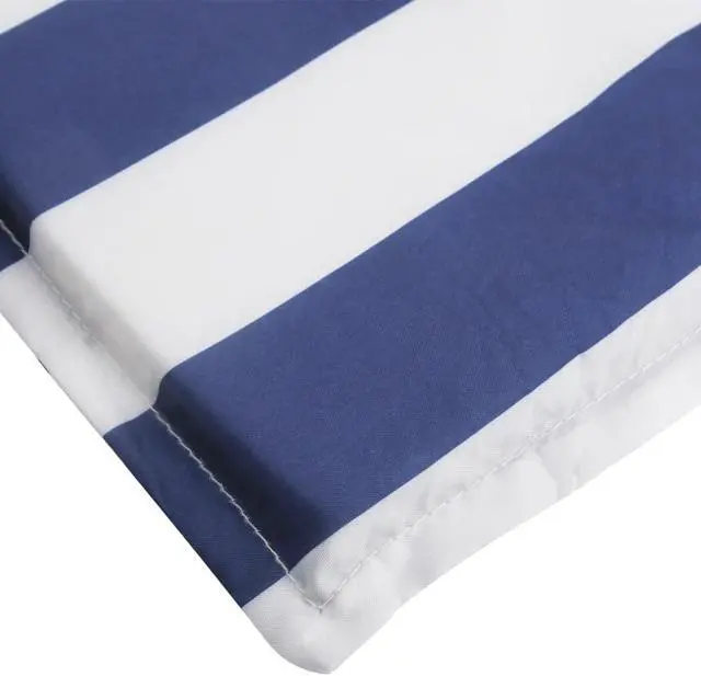 Alt view image 5 of 6 - vidaXL Patio Cushion Sun Lounger Chair Cushion Blue&White Stripe Oxford Fabric