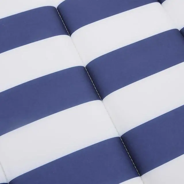 Alt view image 6 of 6 - vidaXL Patio Cushion Sun Lounger Chair Cushion Blue&White Stripe Oxford Fabric