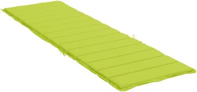Alt view image 3 of 6 - vidaXL Patio Cushion Sun Lounger Chair Cushion Bright Green Oxford Fabric