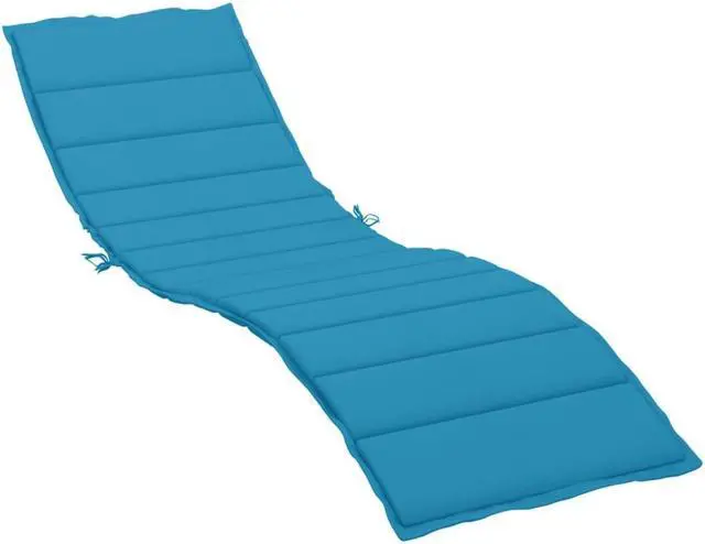 Alt view image 2 of 6 - vidaXL Patio Cushion Outdoor Sun Lounger Chair Cushion Blue Oxford Fabric