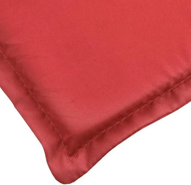 Alt view image 15 of 16 - vidaXL Sun Lounger Cushion Red 78.7"x23.6"x1.2" Fabric