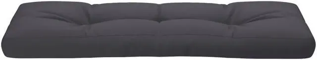 Alt view image 14 of 15 - vidaXL Chair Cushion Outdoor Pallet Seat Cushion Sofa Pad Anthracite Fabric