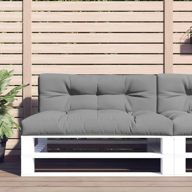 Alt view image 11 of 12 - vidaXL Chair Cushion Outdoor Patio Pallet Seat Cushion Sofa Pad Gray Fabric