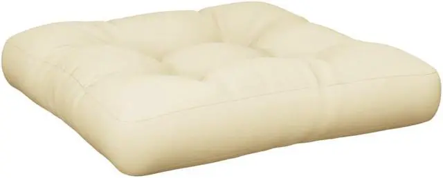 Alt view image 11 of 12 - vidaXL Chair Cushion Outdoor Patio Pallet Cushion Seat Pad Pillow Cream Fabric