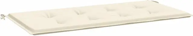 Alt view image 12 of 12 - vidaXL Bench Cushion Water Repellent Garden Seat Cushion Cream Oxford Fabric