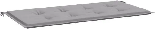 Alt view image 12 of 14 - vidaXL Garden Bench Cushion Grey 100x50x4 cm Oxford Fabric