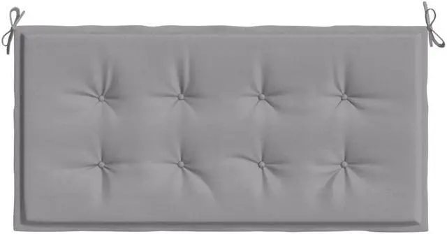 Alt view image 13 of 14 - vidaXL Garden Bench Cushion Grey 100x50x4 cm Oxford Fabric