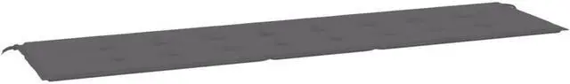 Alt view image 14 of 14 - vidaXL Garden Bench Cushion Anthracite 200x50x4 cm Oxford Fabric