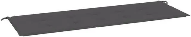 Alt view image 12 of 12 - vidaXL Bench Cushion Water Repellent Garden Cushion Anthracite Oxford Fabric