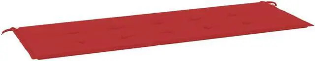 Alt view image 11 of 11 - vidaXL Bench Cushion Water Repellent Garden Seat Cushion Red Oxford Fabric