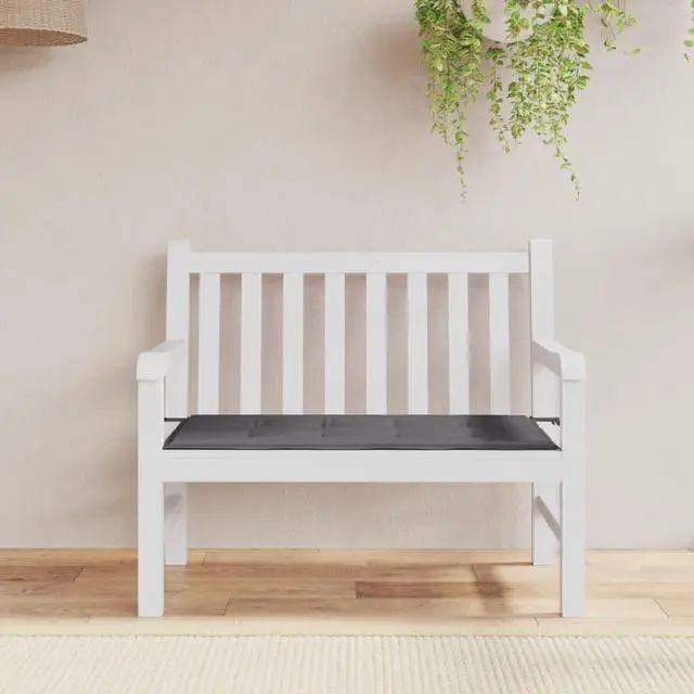 Alt view image 10 of 11 - vidaXL Garden Bench Cushion Anthracite 120x50x4 cm Oxford Fabric