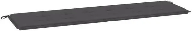 Alt view image 13 of 13 - vidaXL Bench Cushion Water Repellent Garden Cushion Anthracite Oxford Fabric