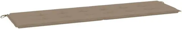 Alt view image 15 of 17 - vidaXL Garden Bench Cushion Taupe 180x50x4 cm Oxford Fabric