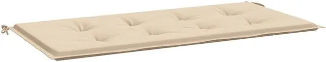 Alt view image 14 of 14 - vidaXL Garden Bench Cushion Beige 120x50x4 cm Oxford Fabric