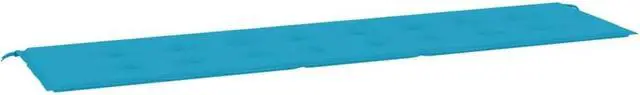 Alt view image 17 of 18 - vidaXL Bench Cushion Water Repellent Garden Seat Cushion Blue Oxford Fabric