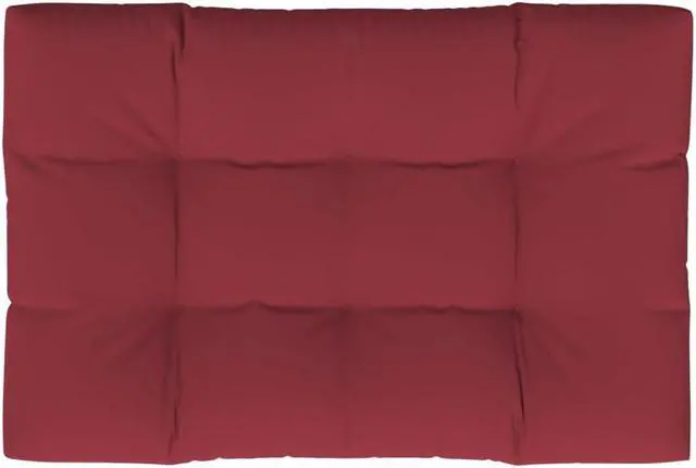 Alt view image 8 of 11 - vidaXL Chair Cushion Outdoor Pallet Seat Cushion Sofa Pad Wine Red Fabric