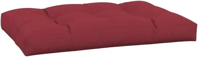 Alt view image 9 of 11 - vidaXL Chair Cushion Outdoor Pallet Seat Cushion Sofa Pad Wine Red Fabric