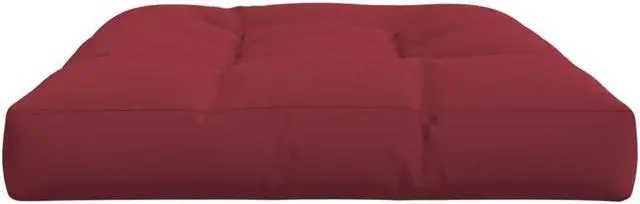 Alt view image 11 of 11 - vidaXL Chair Cushion Outdoor Pallet Seat Cushion Sofa Pad Wine Red Fabric