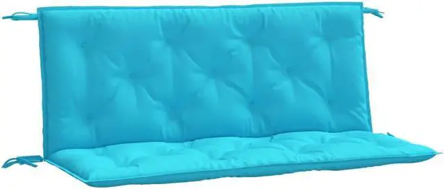 Alt view image 2 of 6 - vidaXL Outdoor Cushion 2 Pcs Bench Cushion Bench Pillow Turquoise Oxford Fabric