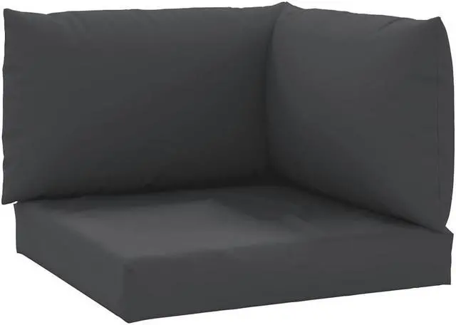 Alt view image 15 of 16 - vidaXL Chair Cushion 3 Pcs Outdoor Seat Cushion Sofa Pad Black Oxford Fabric