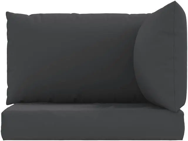 Alt view image 16 of 16 - vidaXL Chair Cushion 3 Pcs Outdoor Seat Cushion Sofa Pad Black Oxford Fabric