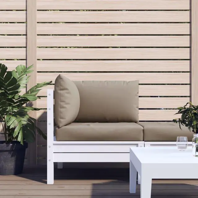 Alt view image 15 of 17 - vidaXL Chair Cushion 3 Pcs Outdoor Seat Cushion Sofa Pad Taupe Oxford Fabric