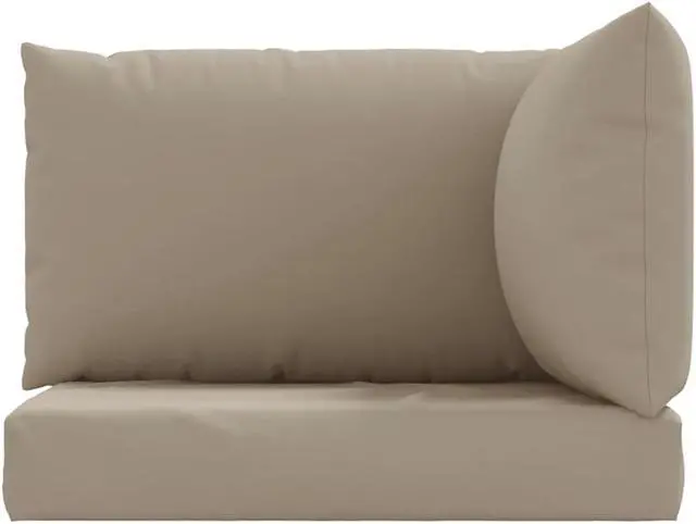 Alt view image 17 of 17 - vidaXL Chair Cushion 3 Pcs Outdoor Seat Cushion Sofa Pad Taupe Oxford Fabric