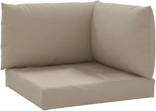 Alt view image 16 of 17 - vidaXL Chair Cushion 3 Pcs Outdoor Seat Cushion Sofa Pad Taupe Oxford Fabric