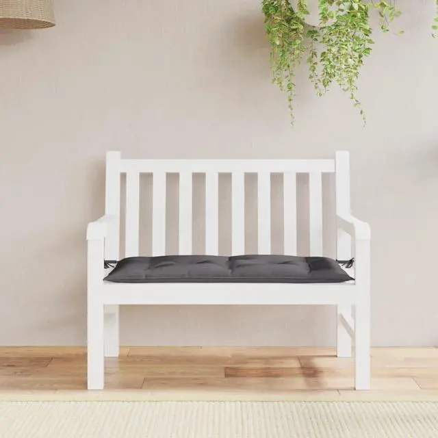 Alt view image 12 of 14 - vidaXL Bench Cushion Water Repellent Garden Cushion Anthracite Oxford Fabric