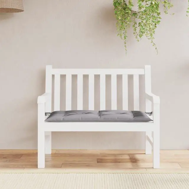 Alt view image 13 of 15 - vidaXL Bench Cushion Water Repellent Garden Seat Cushion Gray Oxford Fabric