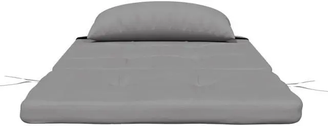 Alt view image 5 of 6 - vidaXL Adirondack Chair Cushion 2 Pcs Outdoor Seat Cushion Gray Oxford Fabric