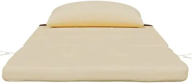 Alt view image 5 of 7 - vidaXL Adirondack Chair Cushion 2 Pcs Outdoor Seat Cushion Beige Oxford Fabric