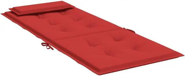 Alt view image 3 of 7 - vidaXL Chair Cushion 6 Pcs Backrest Pillow Patio Cushion Red Oxford Fabric