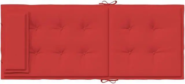 Alt view image 5 of 7 - vidaXL Chair Cushion 6 Pcs Backrest Pillow Patio Cushion Red Oxford Fabric