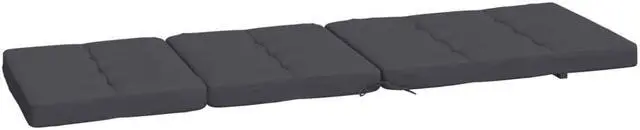 Alt view image 5 of 6 - vidaXL Outdoor Cushion 2 Pcs Outdoor Seat Cushion Anthracite Oxford Fabric