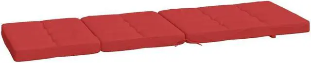 Alt view image 3 of 6 - vidaXL Chair Cushion 2 Pcs Water Repellent Outdoor Cushion Red Oxford Fabric