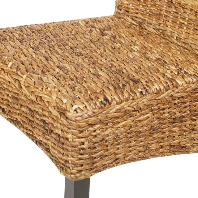 Alt view image 13 of 16 - vidaXL Dining Chairs 2 pcs Abaca and Solid Mango Wood