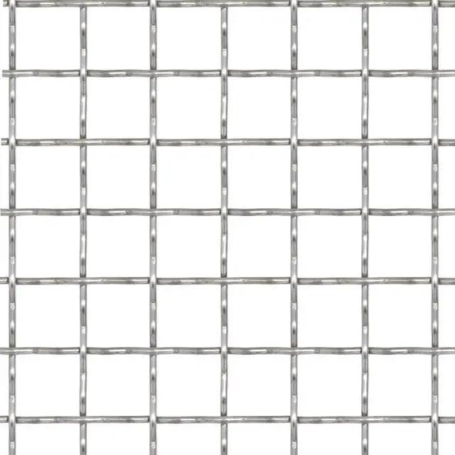 Alt view image 7 of 7 - vidaXL Crimped Garden Wire Fence Stainless Steel Outdoor Mesh Panel Sheet
