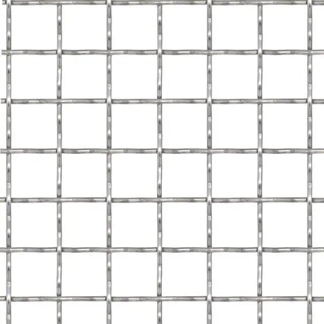 Alt view image 7 of 7 - vidaXL Crimped Garden Wire Fence Stainless Steel Outdoor Mesh Panel Sheet