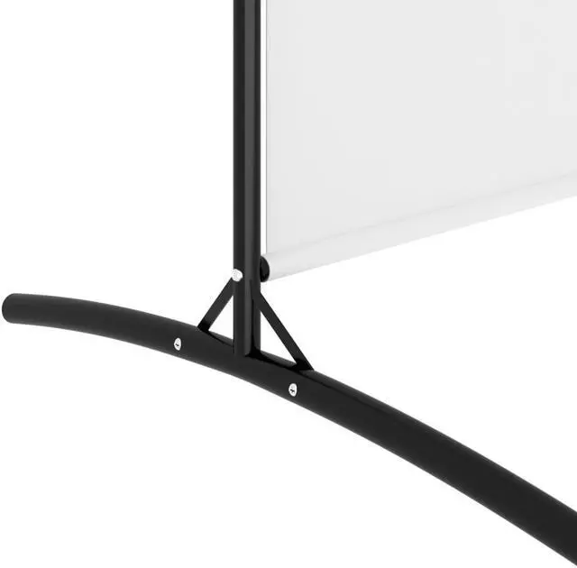 Alt view image 6 of 6 - vidaXL Room Divider Folding 2 Panel Room Divider Privacy Screen White Fabric