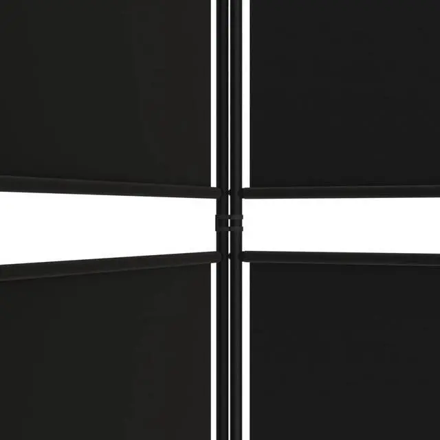 Alt view image 10 of 10 - vidaXL 4 Panel Room Divider Folding Privacy Screen Room Partition Black Fabric